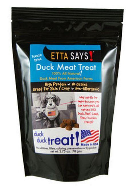 Etta Says Freeze Dried Duck Meat Dog Treats