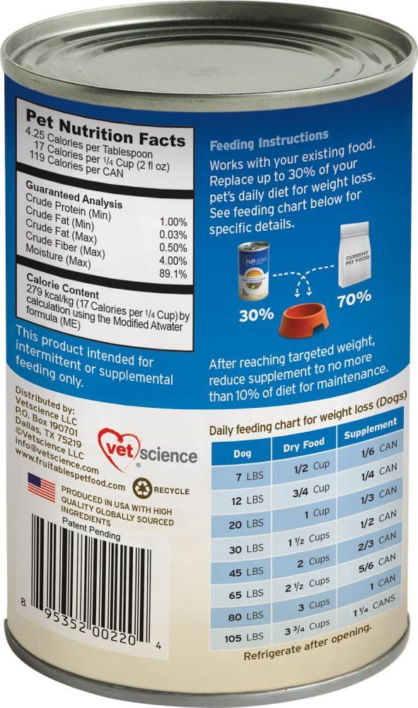 Fruitables Pumpkin SuperBlend Weight Loss Canned Supplement for Dogs & Cats