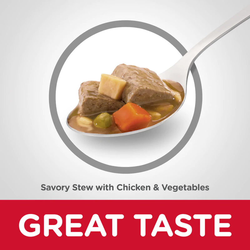 Hill's Science Diet 7+ Savory Stew Chicken & Vegetables Canned Dog Food