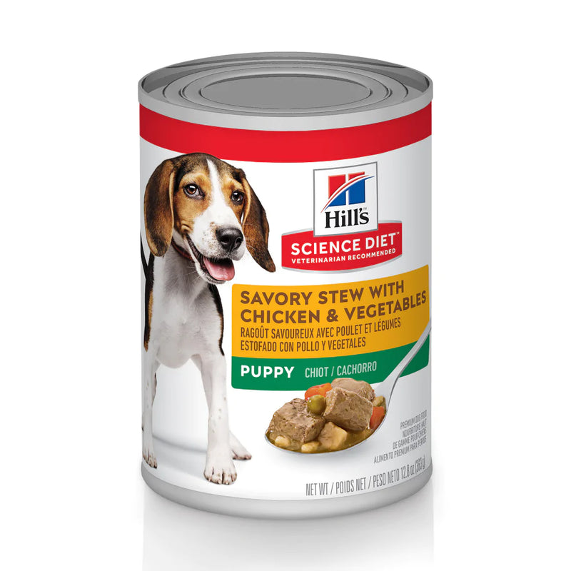 Hill's Science Diet Puppy Savory Stew Chicken & Vegetables Canned Dog Food