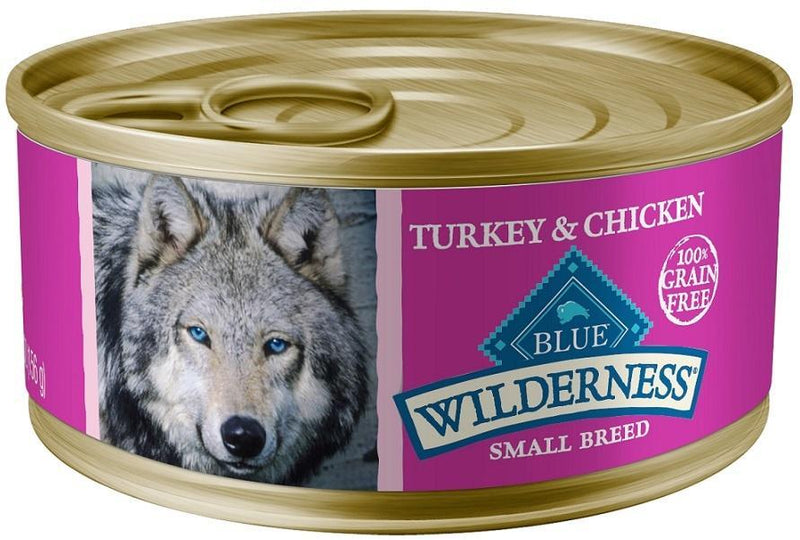 Blue Buffalo Wilderness Grain Free Small Breed Turkey and Chicken Grill Canned Dog Food