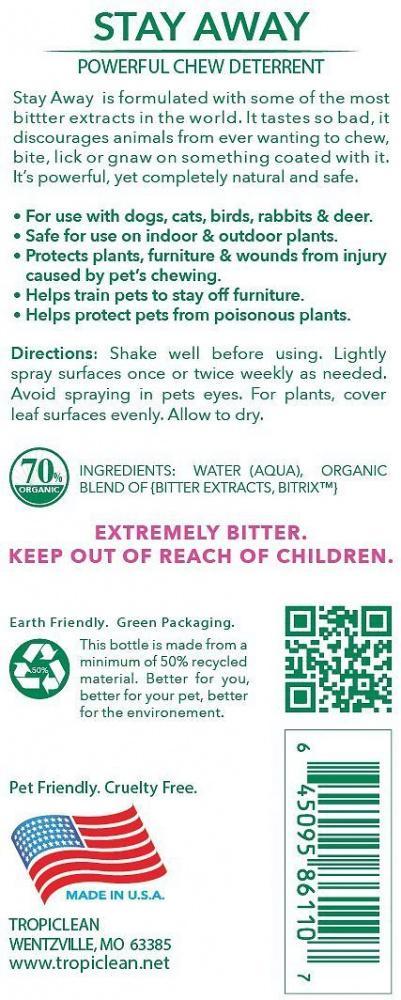 Tropiclean Stay Away Deterrent for Dogs & Cats
