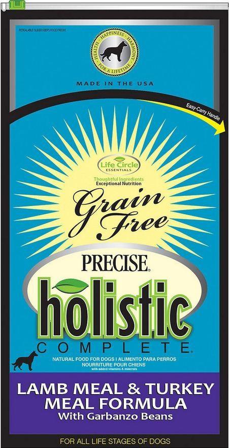 Precise Holistic Complete Grain Free Lamb Meal and Turkey Meal Formula Dry Dog Food