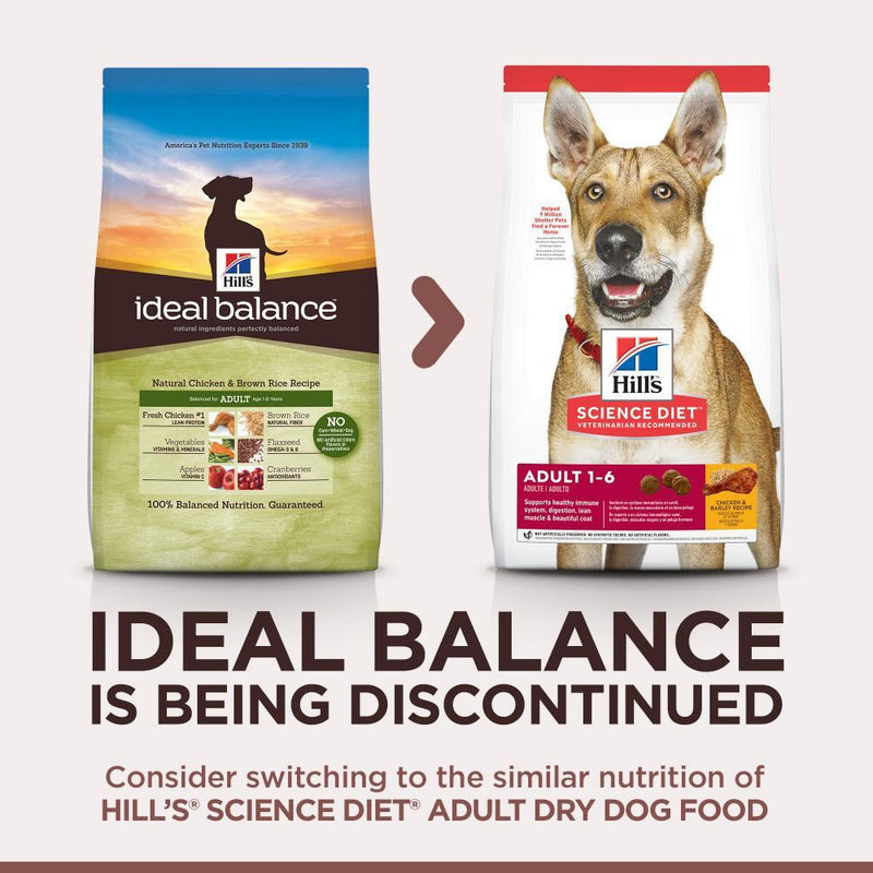 Hill's Ideal Balance Natural Chicken and Brown Rice Adult Recipe Dry Dog Food
