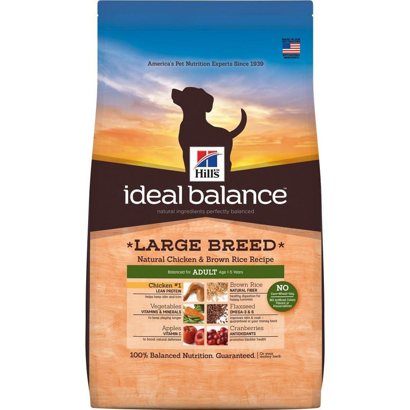 Hill's Ideal Balance Large Breed Natural Chicken and Brown Rice Adult Recipe Dry Dog Food