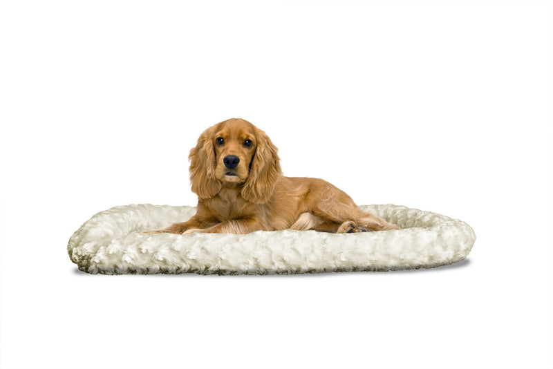Ultra Plush Bolster Pet Bed for Crates & Kennels