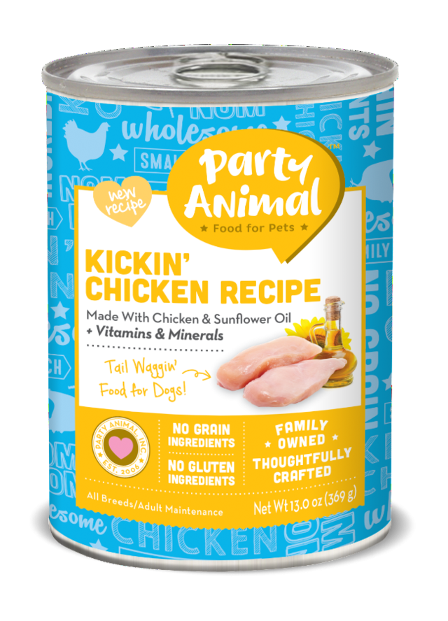 Party Animal Grain Free Kickin Chicken Recipe Canned Dog Food