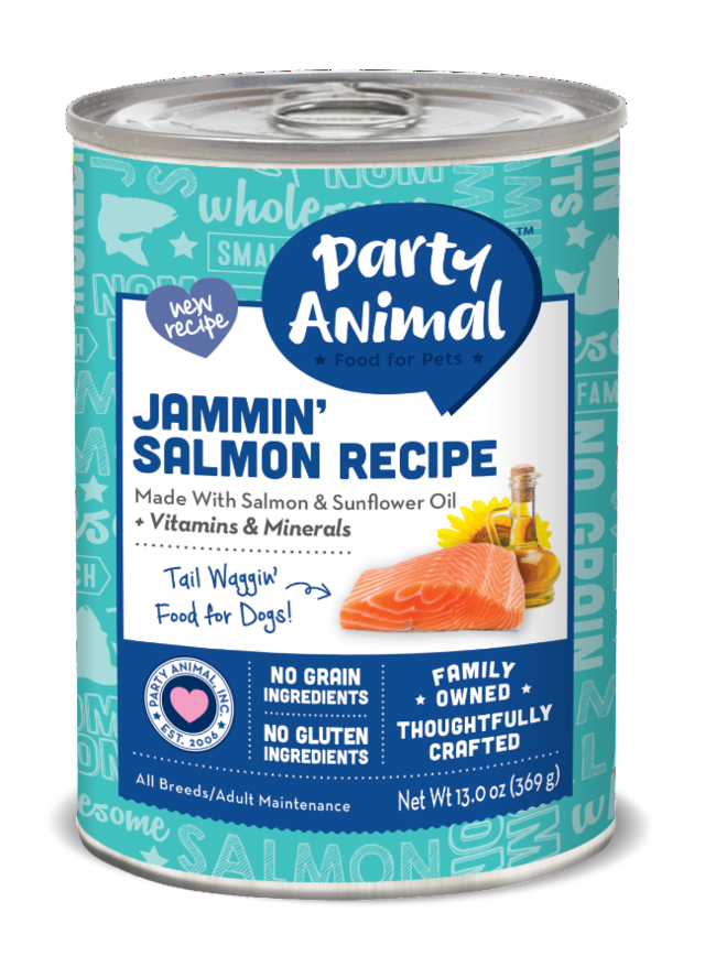 Party Animal Grain Free Jammin Salmon Recipe Canned Dog Food