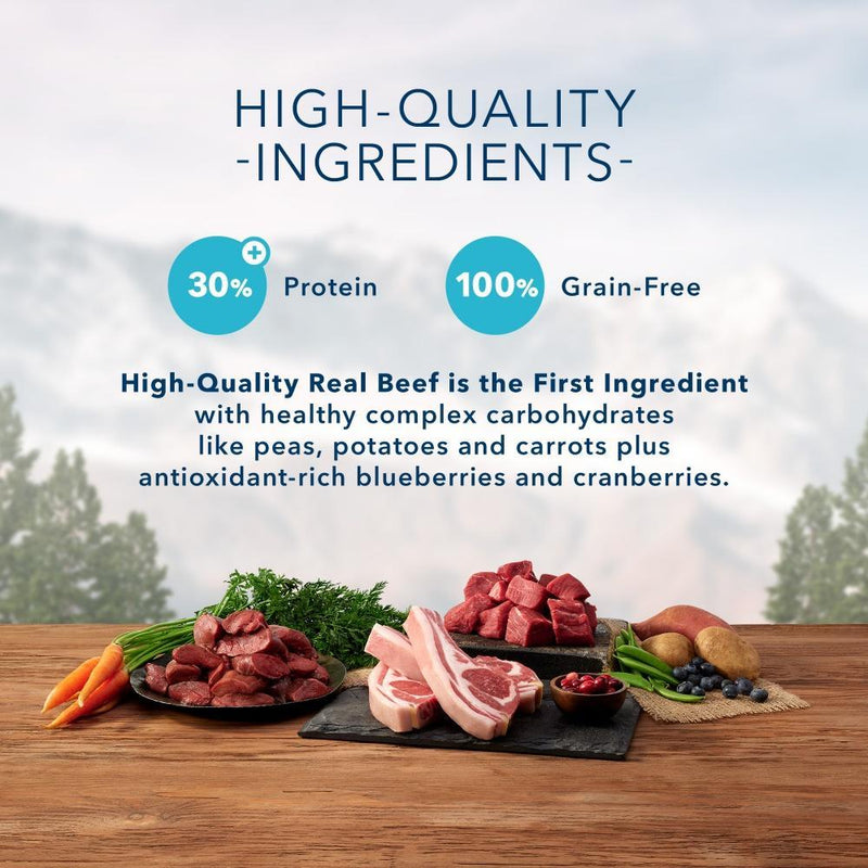 Blue Buffalo Wilderness Rocky Mountain Grain Free Red Meat High Protein Recipe Large Breed Adult Dry Dog Food