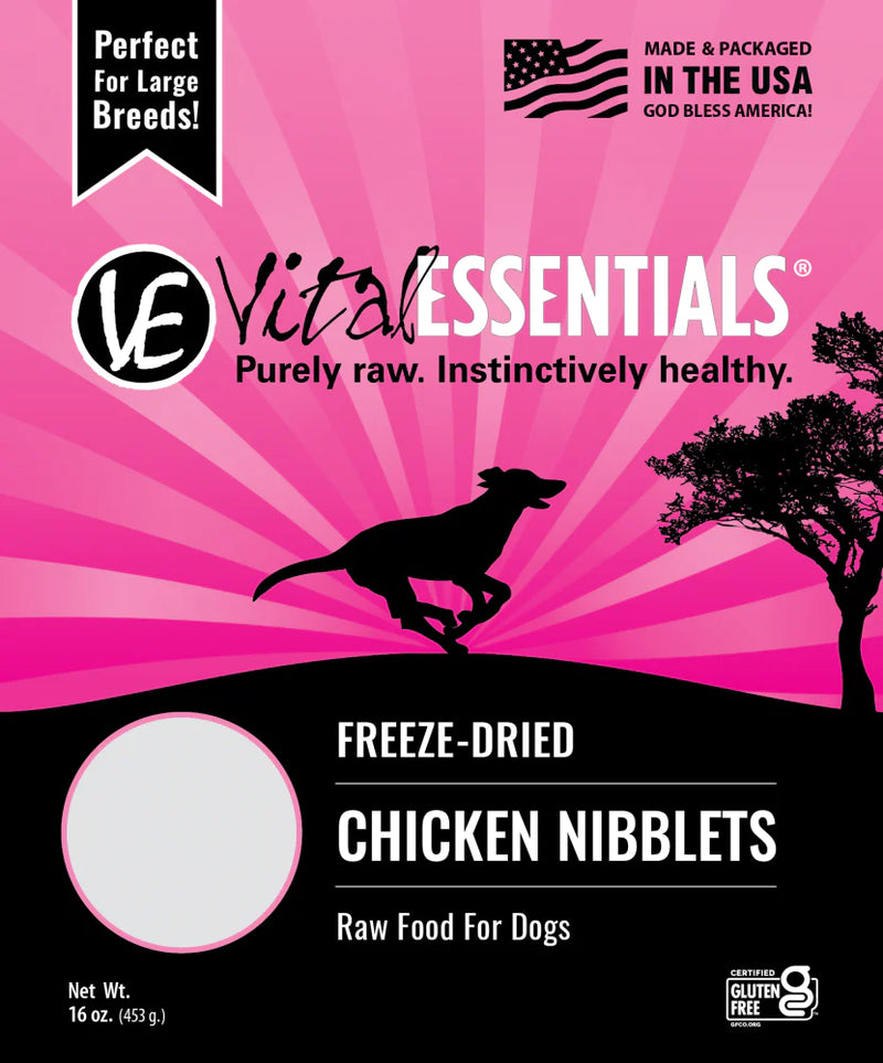 Vital Essentials Chicken Nibblets Freeze Dried Dog Food