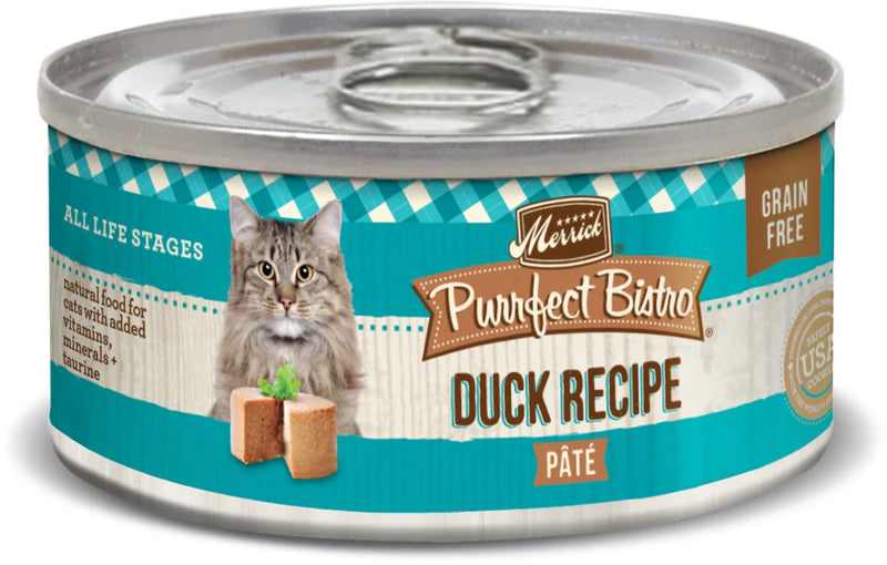 Merrick Purrfect Bistro Duck Pate Grain Free Canned Cat Food