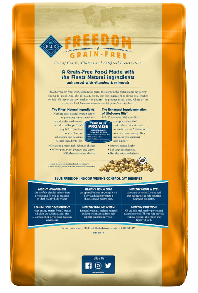 Blue Buffalo Freedom Grain Free Indoor Weight Control Dry Cat Food
