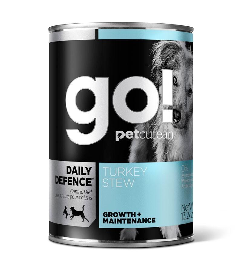 Petcurean Go! Daily Defence Turkey Stew Canned Dog Food