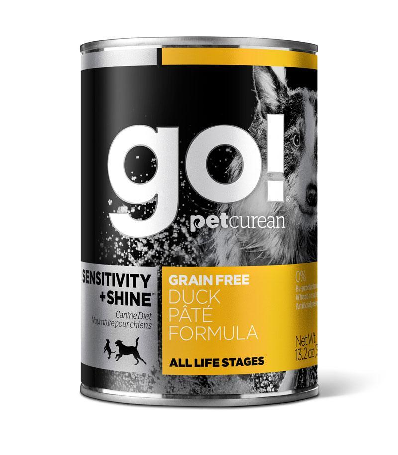 Petcurean Go! Sensitivity and Shine Grain Free Duck Pate Recipe Canned Dog Food