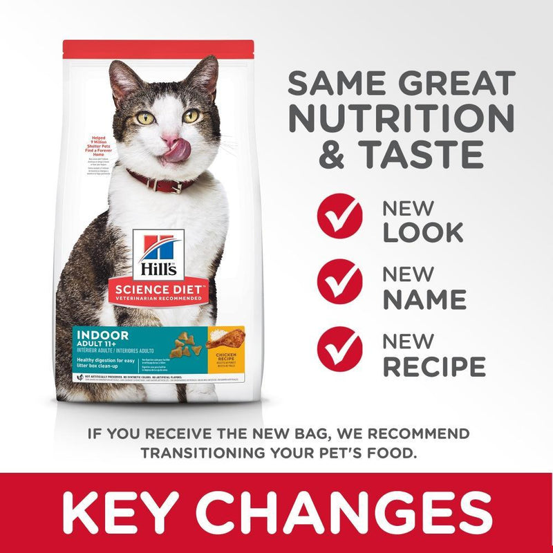 Hill's Science Diet Adult 11+ Indoor Chicken Recipe Dry Cat Food