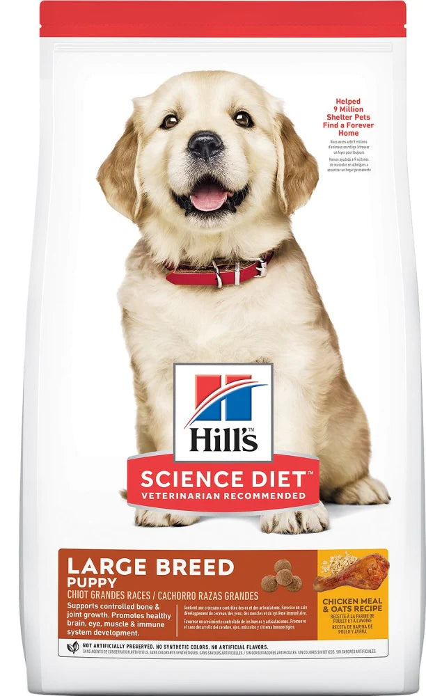 Hill's Science Diet Puppy Large Breed Chicken Meal & Oats Recipe Dry Dog Food