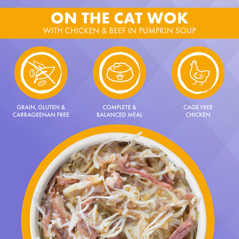 Weruva TRULUXE On The Cat Wok with Chicken & Beef in Pumpkin Soup Canned Cat Food