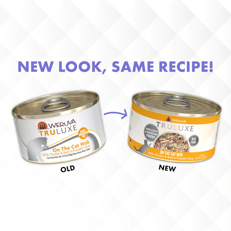 Weruva TRULUXE On The Cat Wok with Chicken & Beef in Pumpkin Soup Canned Cat Food