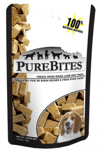 PureBites Freeze Dried Bison Liver Dog Treats