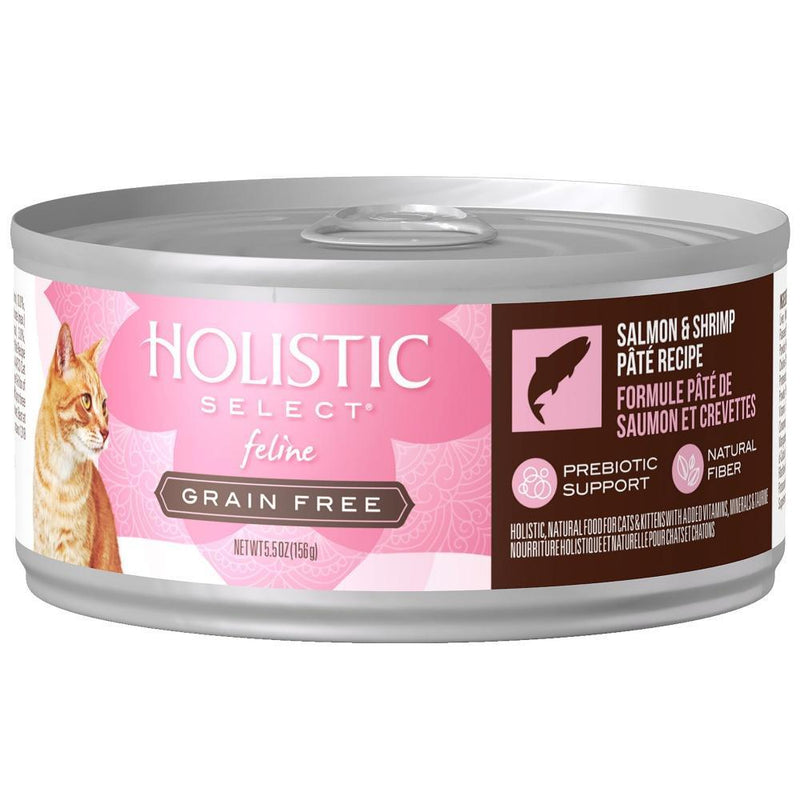 Holistic Select Natural Grain Free Salmon & Shrimp Pate Canned Cat Food