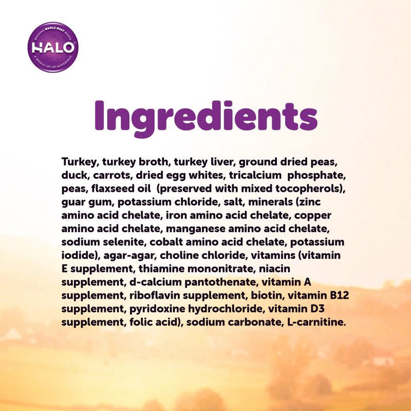 Halo Small Breed Grain Free Turkey & Duck Recipe Canned Dog Food