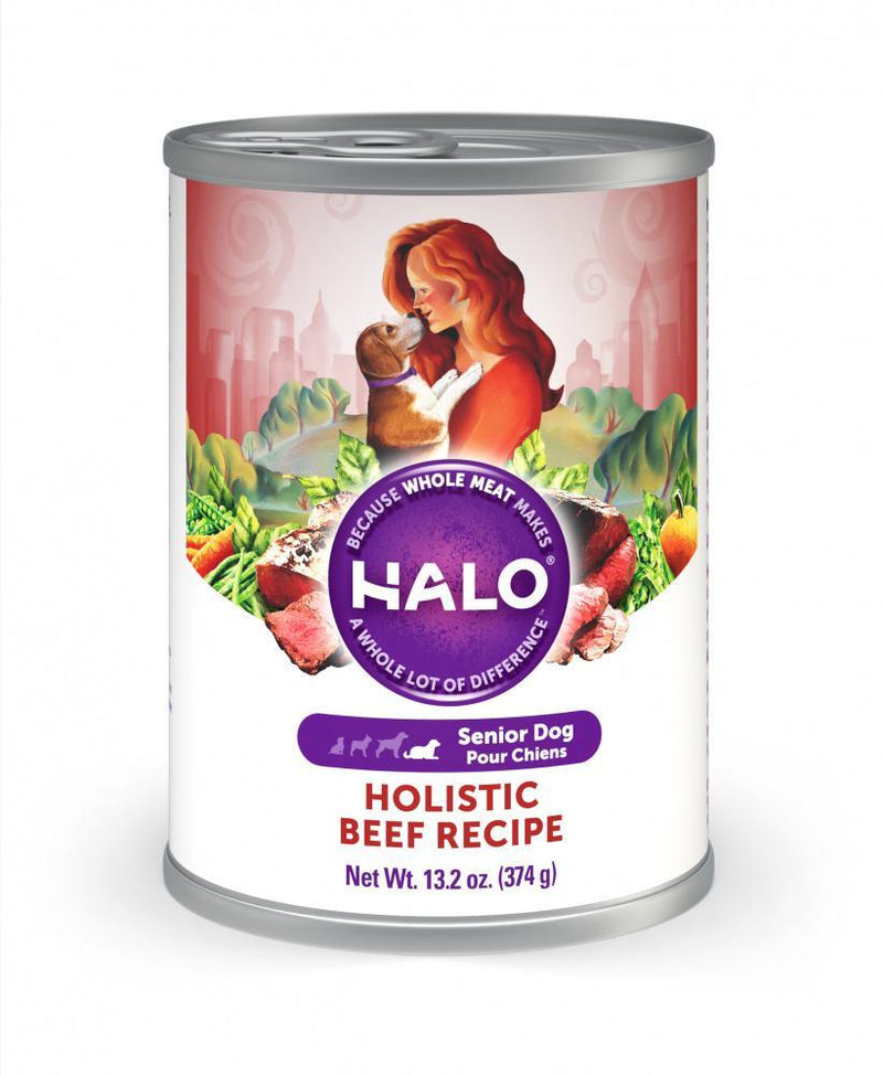 Halo Senior Beef Recipe Canned Dog Food