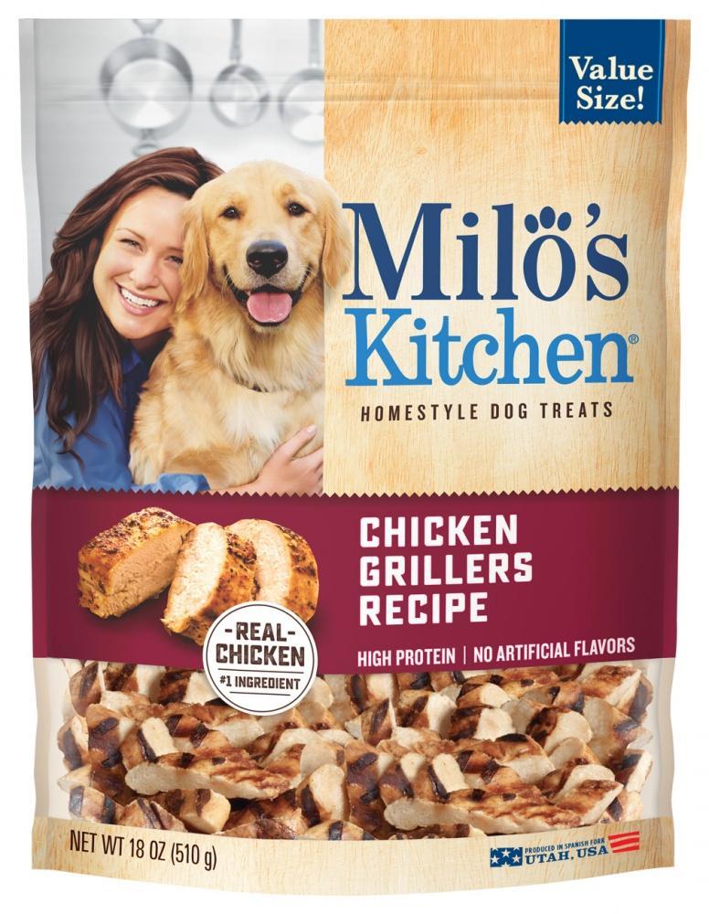 Milo's Kitchen Chicken Grillers with Natural Smoke Flavor Dog Treats