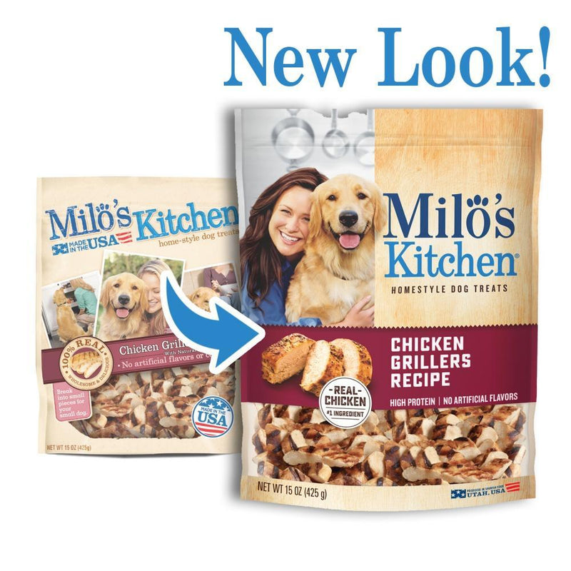 Milo's Kitchen Chicken Grillers with Natural Smoke Flavor Dog Treats