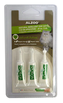 Alzoo Spot On Natural Flea and Tick Repellent for Cats