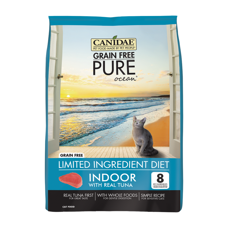 Canidae Grain Free PURE Ocean Indoor with Tuna Dry Cat Food