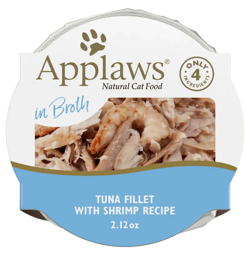 Applaws Natural Wet Cat Food Tuna Fillet with Shrimp in Broth