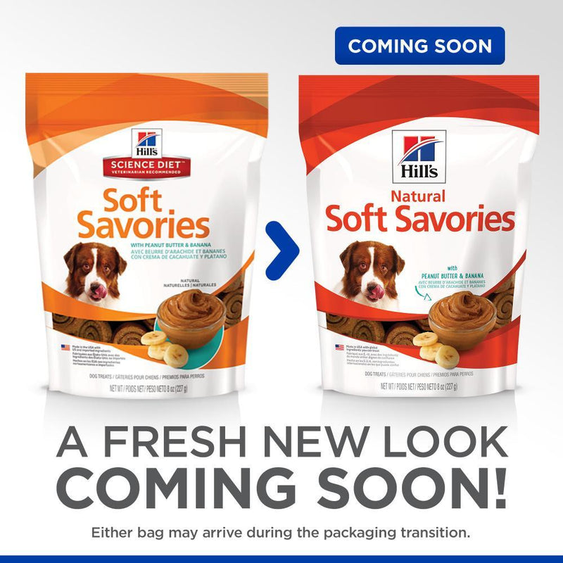 Hill's Science Diet Soft Savories Peanut Butter & Banana Dog Treats