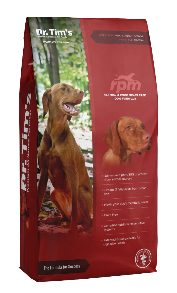 Dr. Tim's RPM Grain Free Salmon and Pork Formula Dry Dog Food