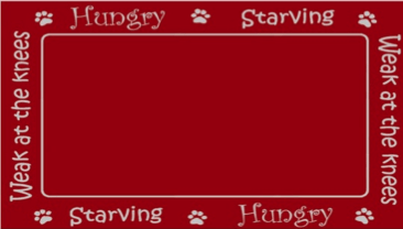 Arlee Pet Products Hungry Tapestry Bowl Mat