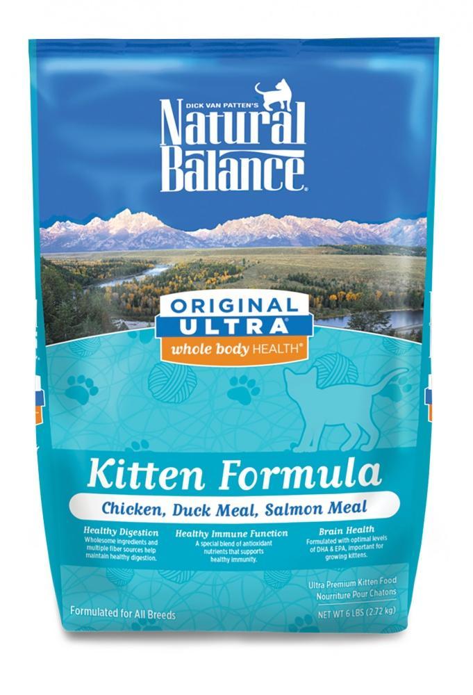 Natural Balance Original Ultra Whole Body Health Chicken Duck Meal Salmon Meal Kitten Formula Dry Cat Food