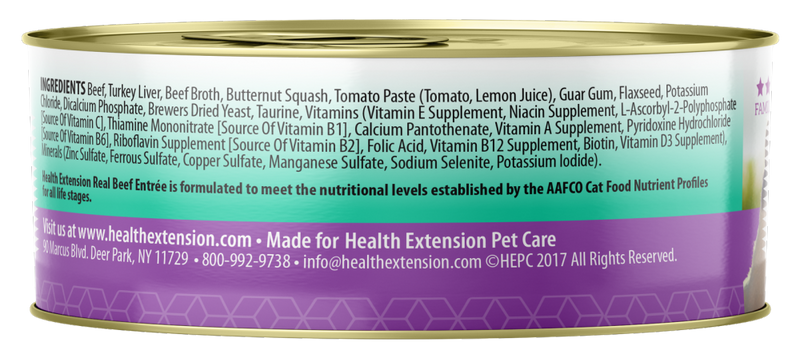 Health Extension Beef Entree Canned Cat Food