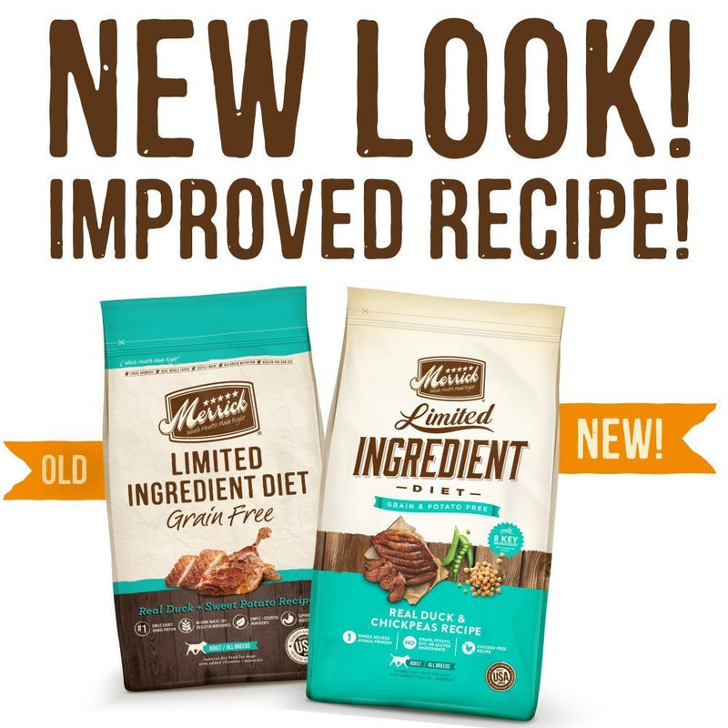 Merrick Limited Ingredient Diet Grain Free Real Duck & Chickpeas Recipe Dry Dog Food