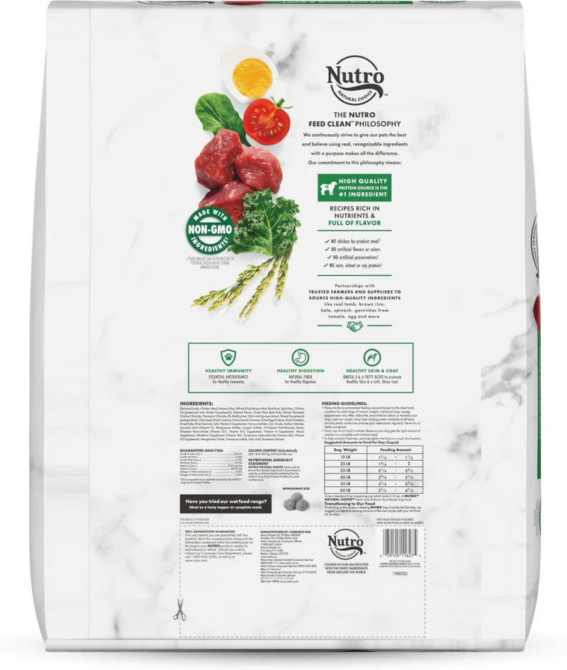 Nutro Wholesome Essentials Adult Pasture-Fed Lamb & Rice Dry Dog Food
