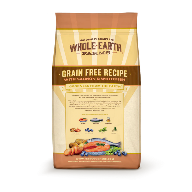 Whole Earth Farms Grain Free Recipe Salmon and Whitefish Dry Dog Food