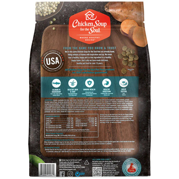 Chicken Soup For The Soul Grain Free Salmon, Pea and Sweet Potato Dry Dog Food