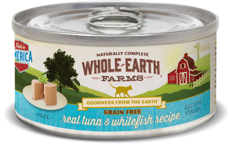 Whole Earth Farms Grain Free Real Tuna and Whitefish Recipe Canned Cat Food