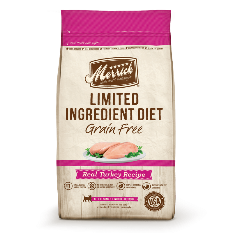 Merrick Limited Ingredient Diet Grain Free Real Turkey Recipe Dry Cat Food