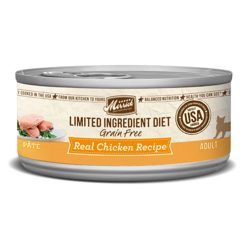 Merrick Limited Ingredient Diet Grain Free Real Chicken Pate Canned Cat Food