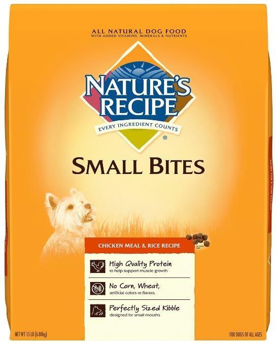 Nature's Recipe Small Bites Chicken Meal & Rice Dry Dog Food