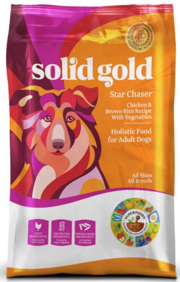 Solid Gold Star Chaser Chicken and Brown Rice with Vegetables Recipe Dry Dog Food