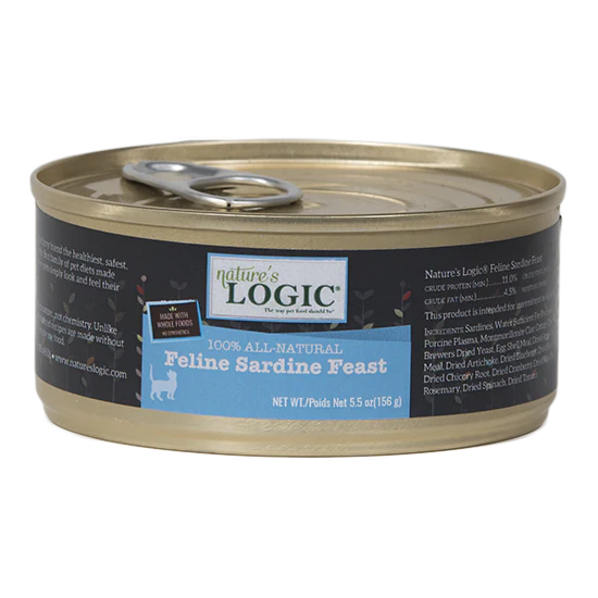 Nature's Logic Grain Free Feline Sardine Feast Canned Cat Food