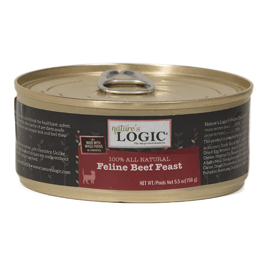 Nature's Logic Grain Free Feline Beef Feast Canned Cat Food