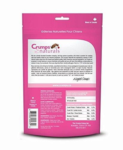 Crumps Naturals Sweet Potato Strips with Cranberry Dog Treats