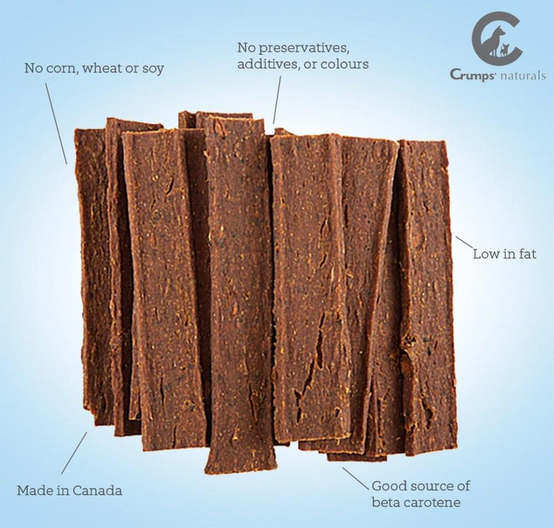 Crumps Naturals Sweet Potato Strips with Cranberry Dog Treats