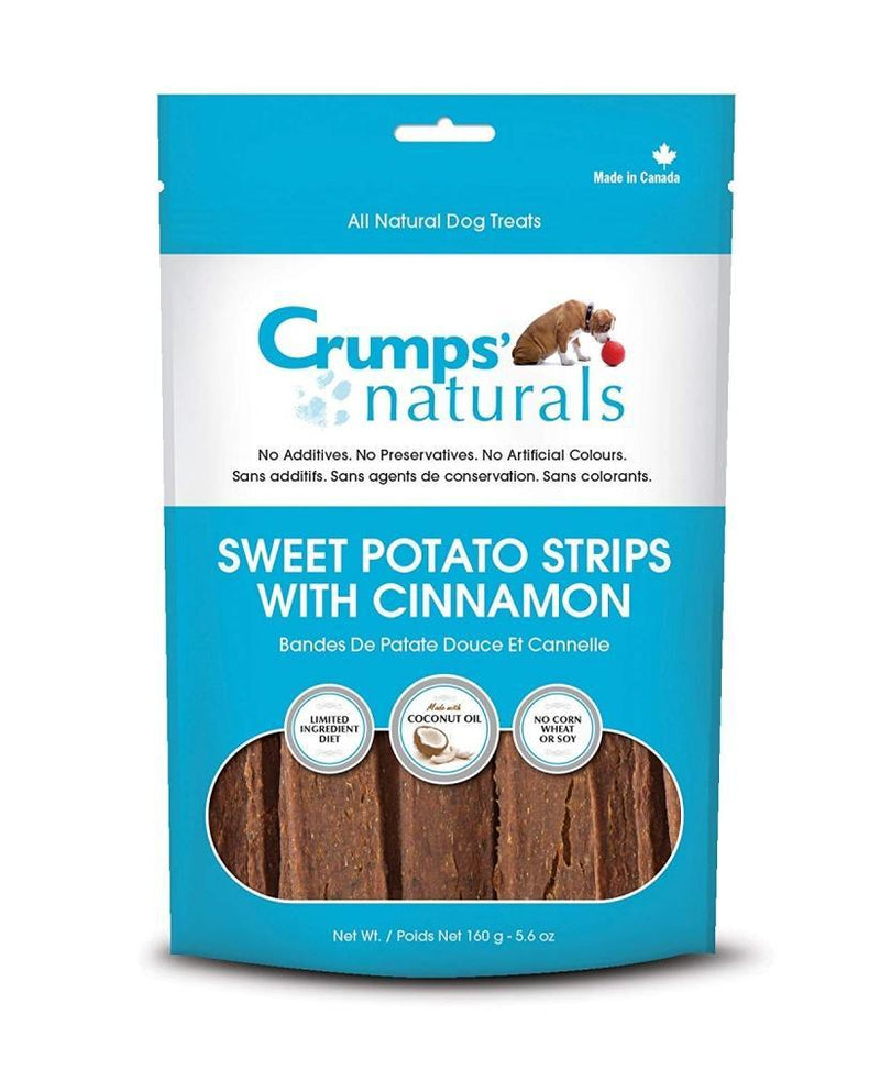 Crumps Naturals Sweet Potato Strips with Cinnamon and Citrus Fibre Dog Treats